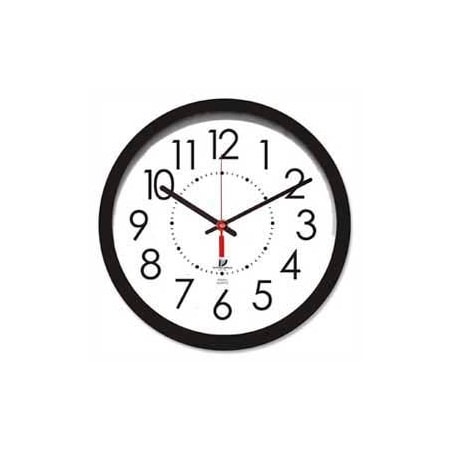 Chicago Lighthouse Chicago Lighthouse 14.5" Round Electric Wall Clock, 5' Cord, Plastic Case, Black 67801103